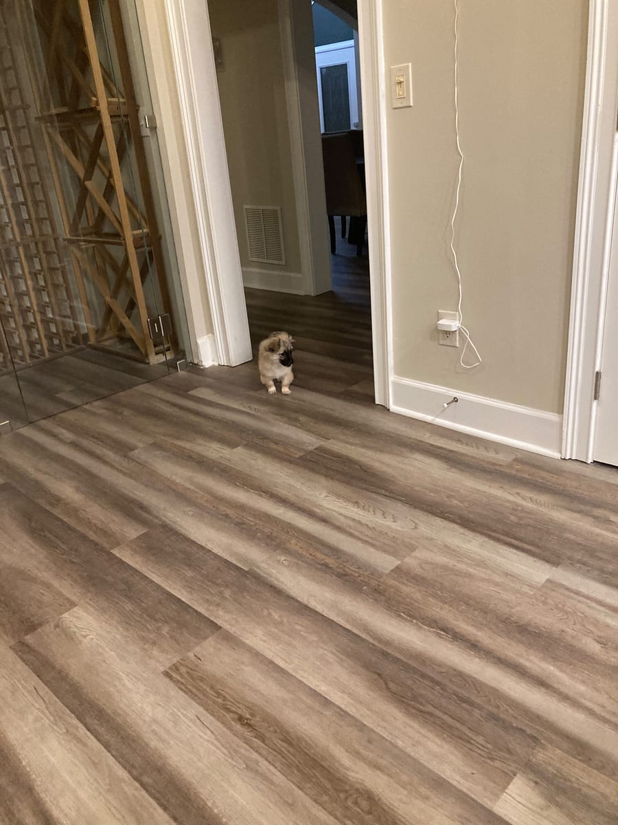 A room with a floor installed by USA Floors Depot LLC